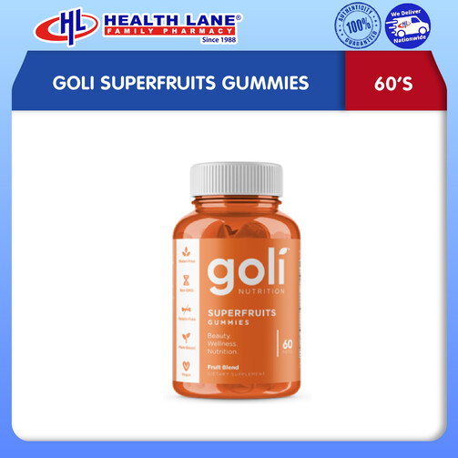 GOLI SUPERFRUITS GUMMIES (60'S)